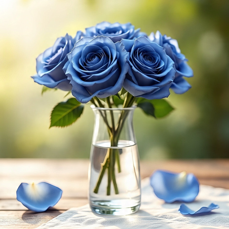 blue petals