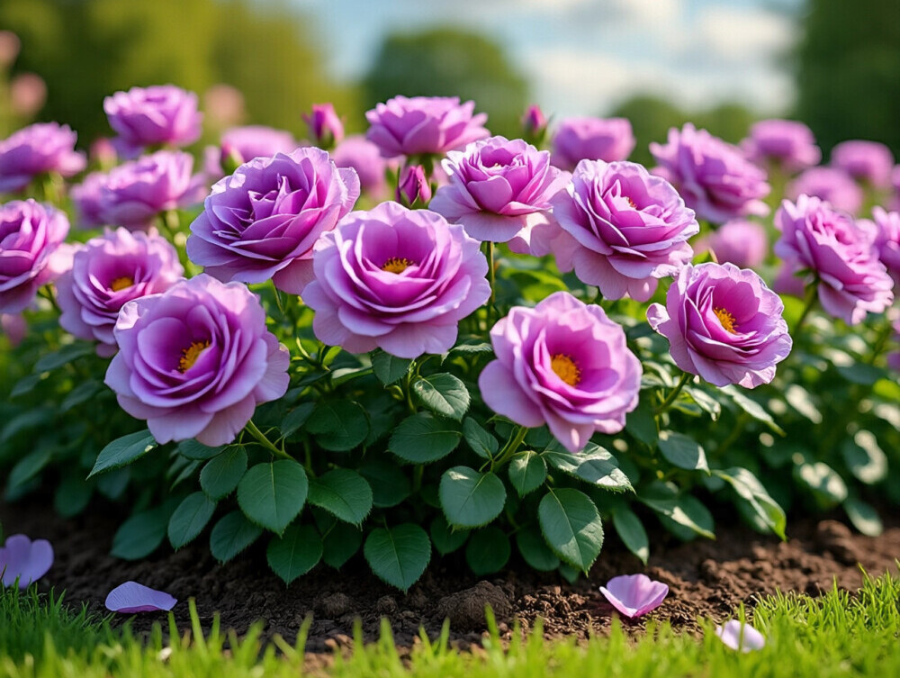 lilac rose garden