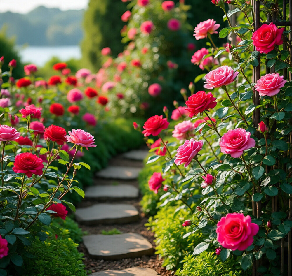 Polyantha Roses Garden