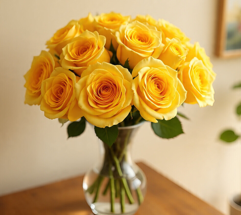Radiant Rose Vase